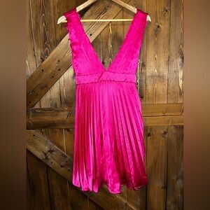 Jessica Simpson Pink fit and flare Midi Dress Size Small